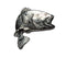 Jumping Largemouth Bass Pewter Pin