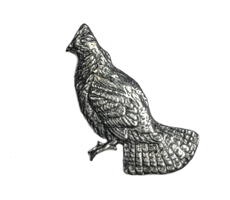 Ruffed Grouse Pewter Pin