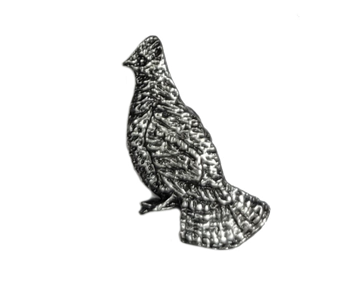 Small Ruffed Grouse Pewter Pin