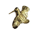 Woodcock 24K Gold Plated Pin