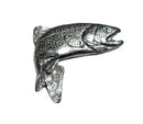 Jumping Rainbow Trout Pewter Pin
