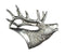 Elk Head Pewter Pin