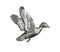 Flying Wood Duck Pewter Pin