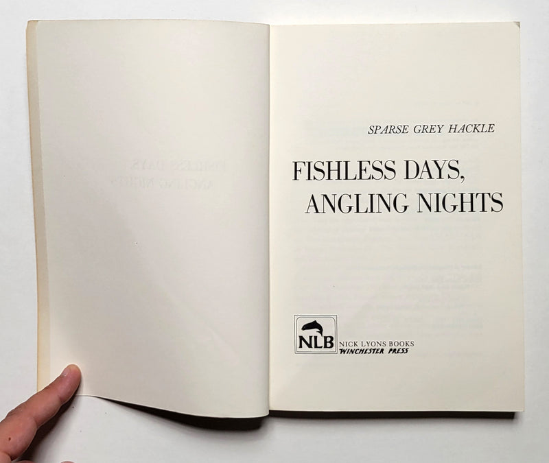 Fishless Days, Angling Nights: Classic Stories, Reminiscences, and Lore about Fishing and Camping