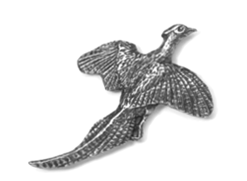 Flying Pheasant Pewter Pin