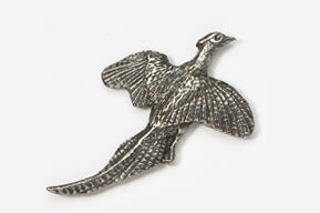 Flying Pheasant Pewter Pin