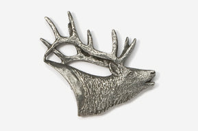 Elk Head Pewter Pin