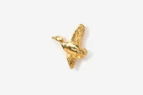 Flying Mallard 24K Gold Plated Pin