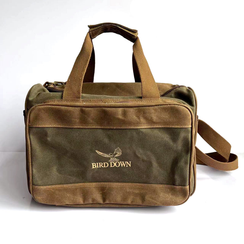 Waxed Canvas Range Bag: Olive/Brown