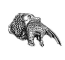 Spaniel with Pheasant Pewter Pin